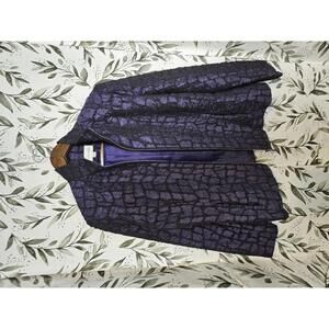 Erin London Jacket Purple Womens Size M Iridescent